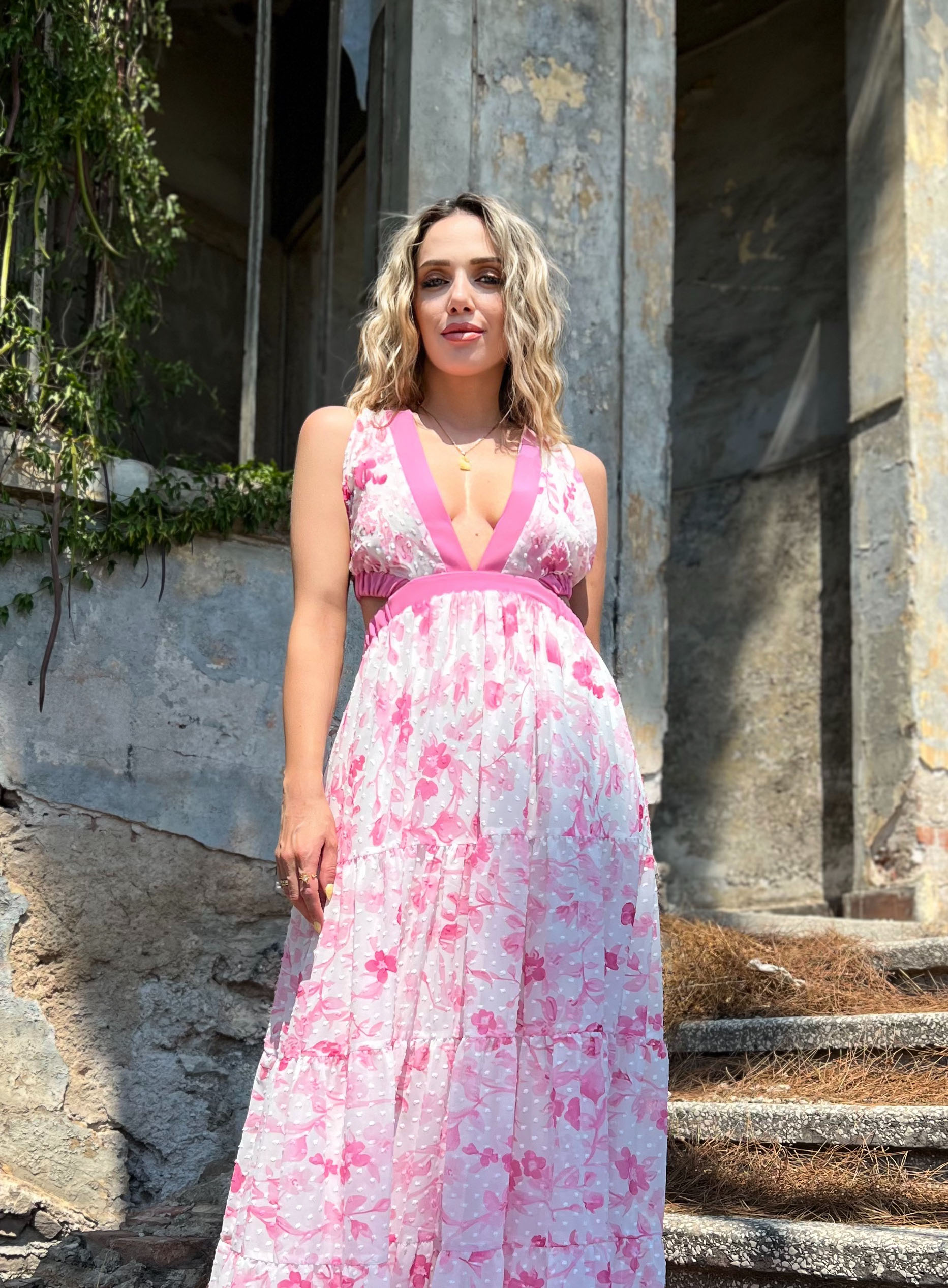 ΦΟΡΕΜΑ MAXI CROSSOVER BACK FLORAL 24476