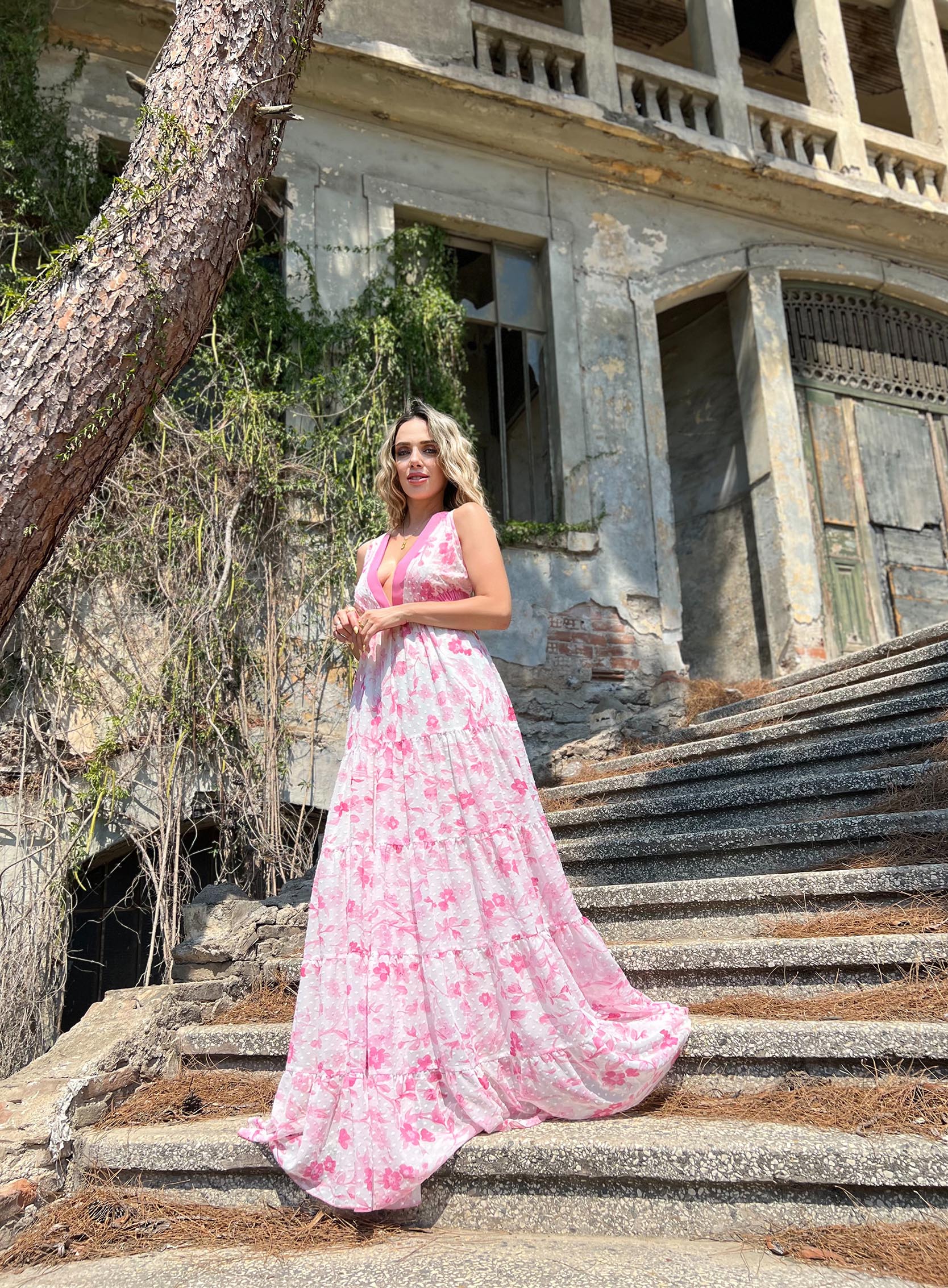 ΦΟΡΕΜΑ MAXI CROSSOVER BACK FLORAL 24476