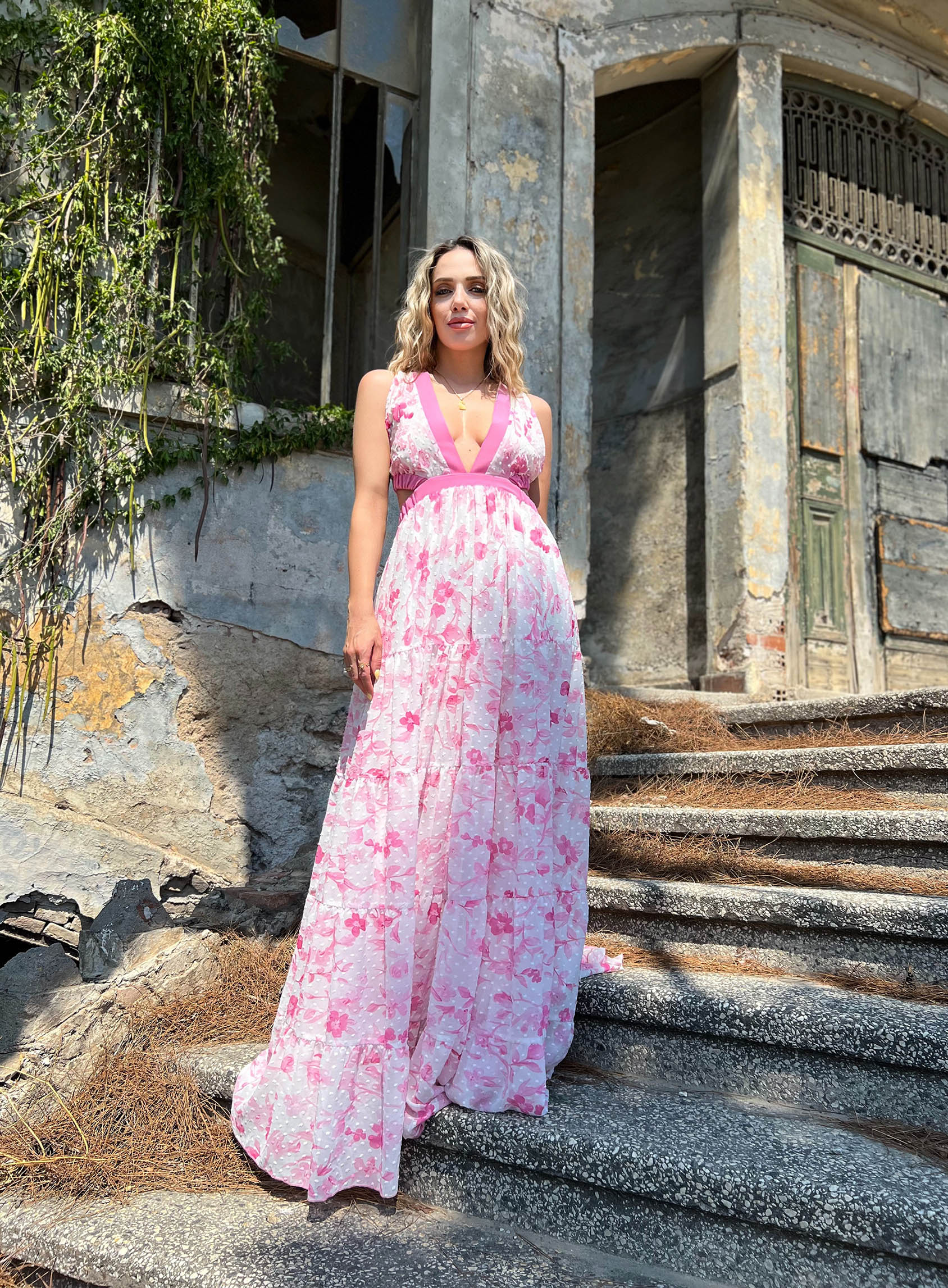 ΦΟΡΕΜΑ MAXI CROSSOVER BACK FLORAL 24476