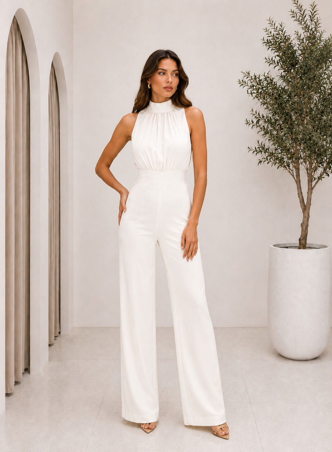 ΟΛΟΣΩΜΗ BACKLESS LORINE ΛΕΥΚΟ 26308