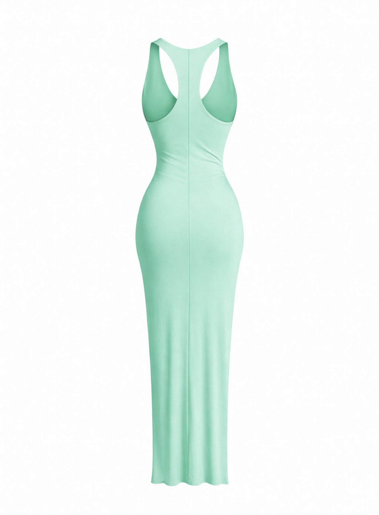ΦΟΡΕΜΑ MAXI ΜΕ ΣΟΥΡΕΣ ΚΑΙ FLORAL ΒΟΛΑΝ MINT 26439