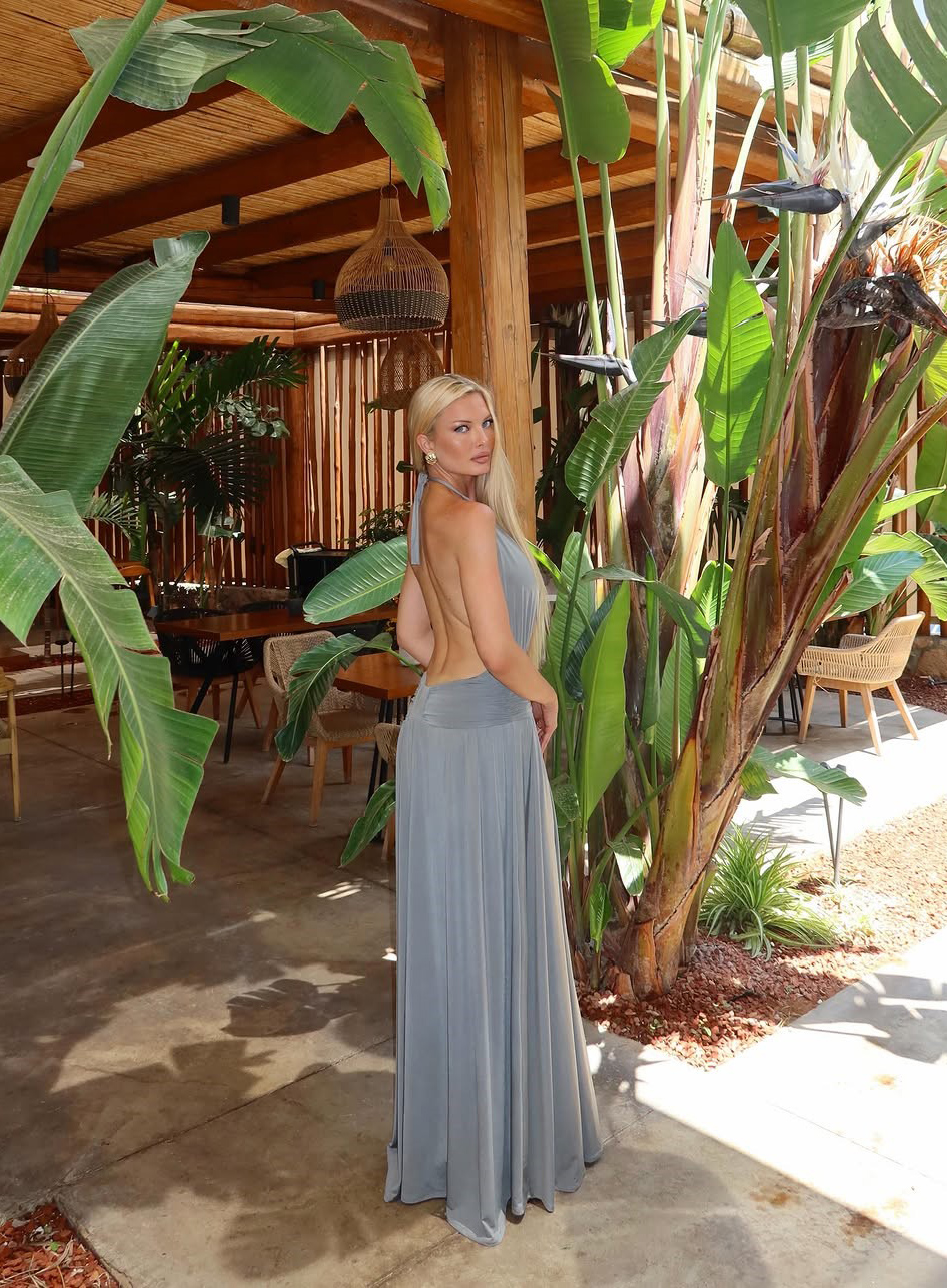 DRESS MAXI HALTER NECK BACKLESS 26441