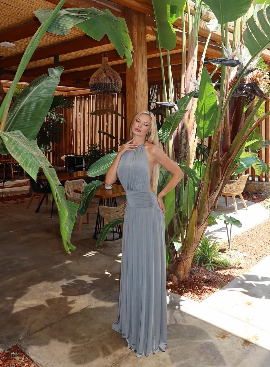 DRESS MAXI HALTER NECK BACKLESS 26441