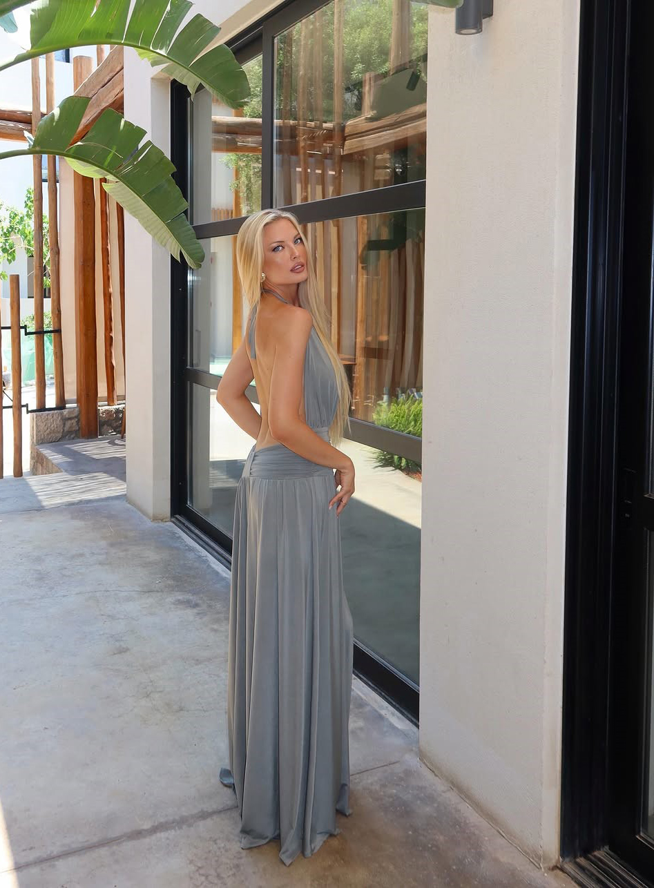 DRESS MAXI HALTER NECK BACKLESS 26441