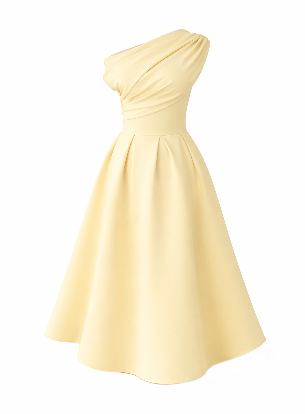ΦΟΡΕΜΑ MIDI OFF ONE SHOULDER BANANA 26445