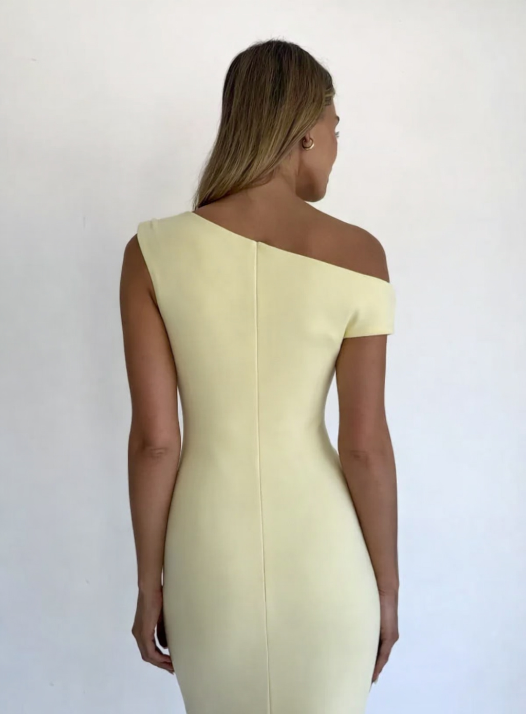 ΦΟΡΕΜΑ MAXI OFF ONE SHOULDER BANANA 26448