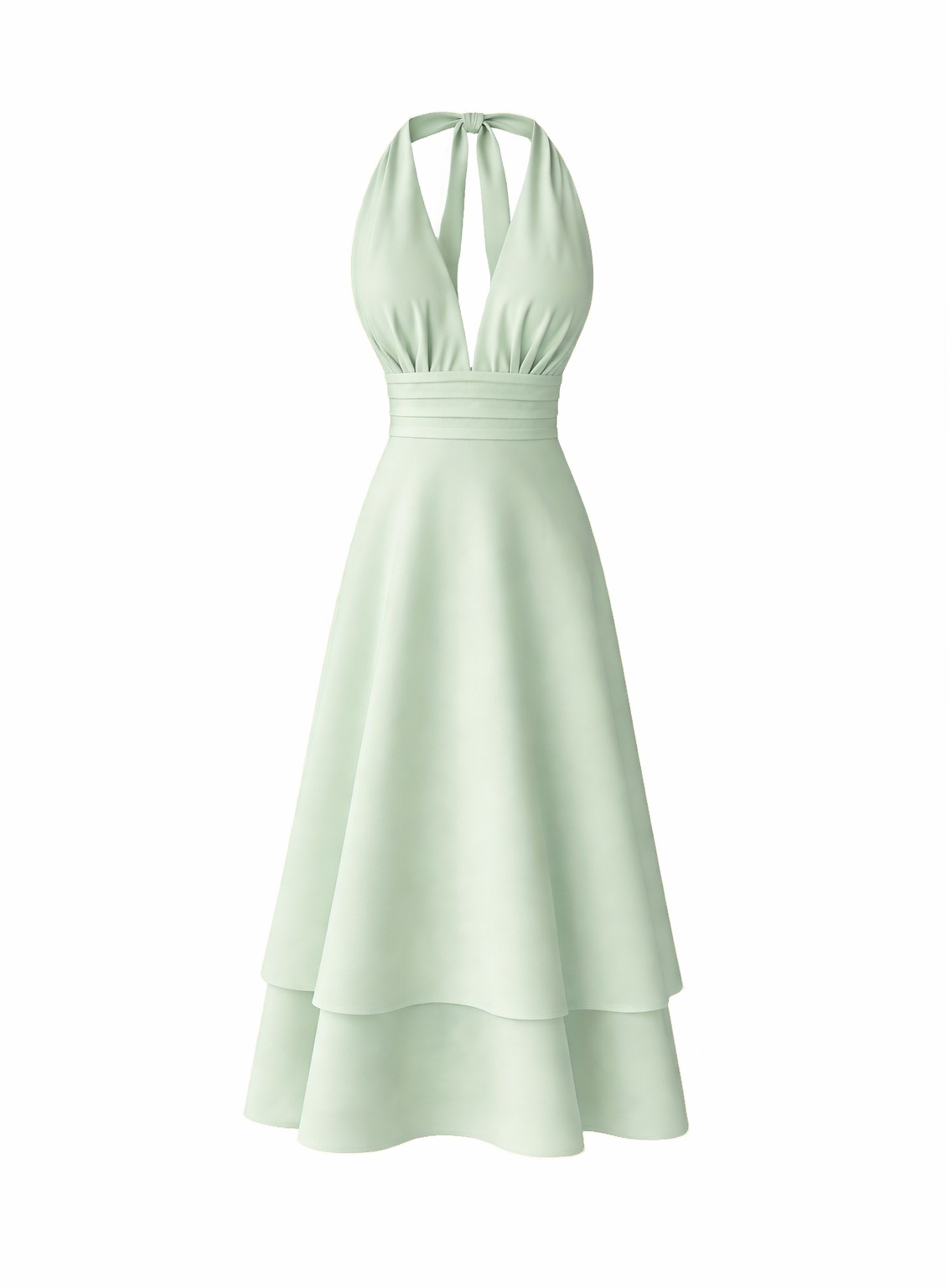 ΦΟΡΕΜΑ MIDI HALTER LAYERED MACARON 26463