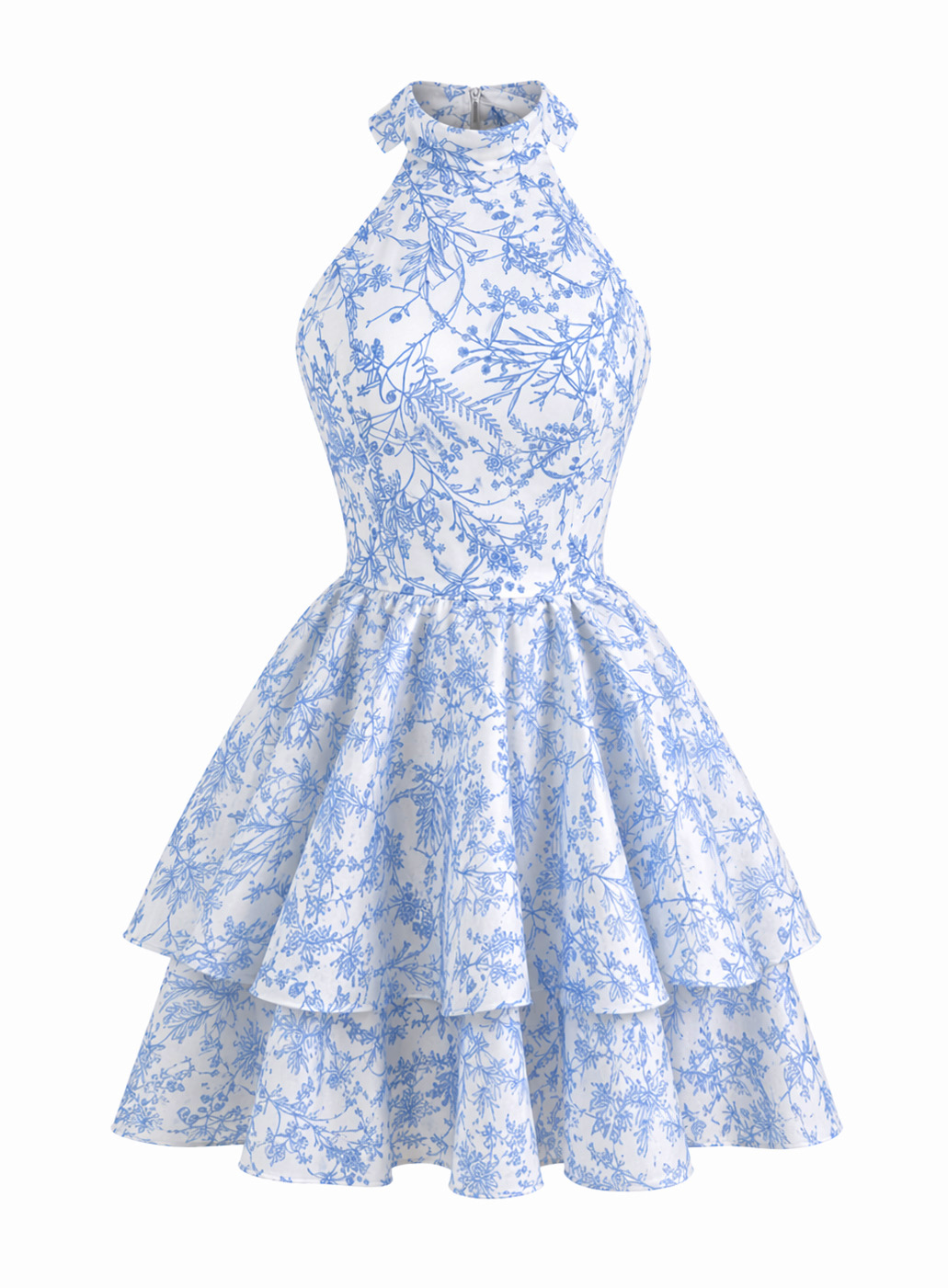 ΦΟΡΕΜΑ MINI HALTER FLORAL ΓΑΛΑΖΙΟ 26466