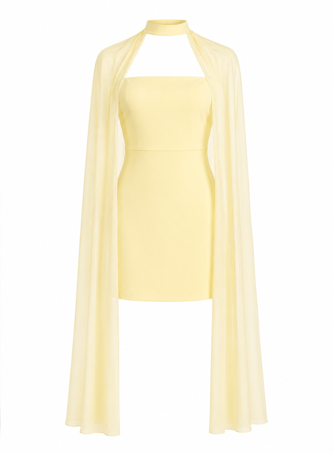ΦΟΡΕΜΑ MINI STRAPLESS ΜΕ ΚΑΠΑ BUTTER YELLOW 26467