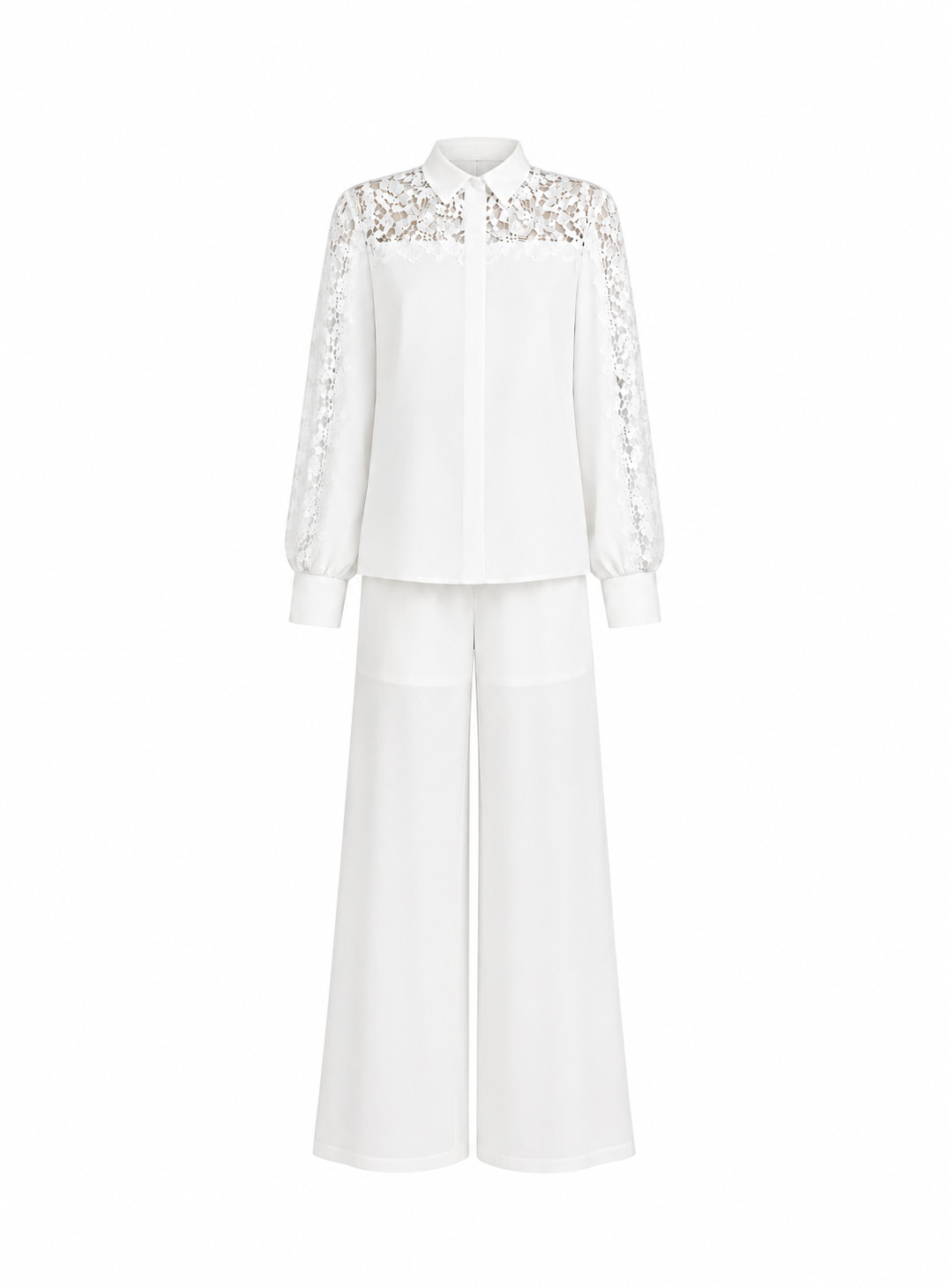 ΣΕΤ ΠΟΥΚΑΜΙΣΟ ΠΑΝΤΕΛΟΝΙ LACE CREAM 26615